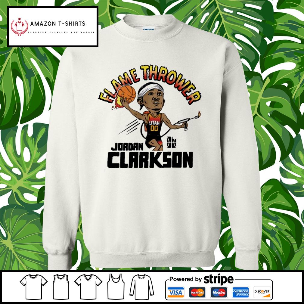 jordan clarkson flamethrower t shirt